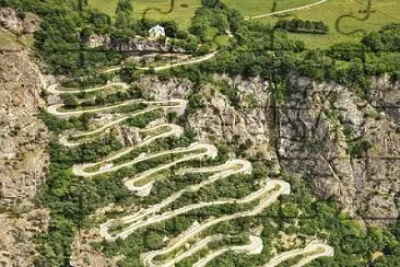 Les Lacets de Montvernier- Savoie jigsaw puzzle