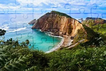 Playa del Silencio Espagne jigsaw puzzle