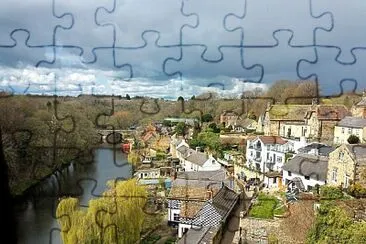 River Nidd from Knaresborough Viaduct jigsaw puzzle