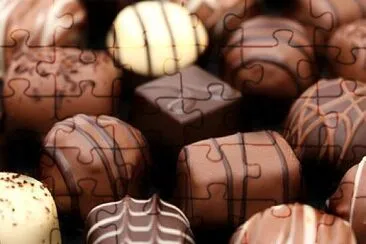 #Chocolate #Bombones #Trufas #Dulces #Postre jigsaw puzzle