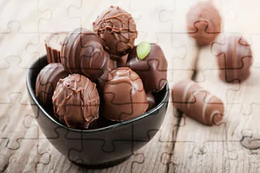 #Chocolate #Bombones #Trufas #Dulces #Postre jigsaw puzzle