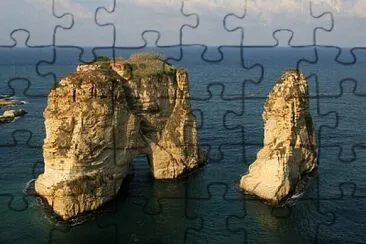 Libano - Pigeon Rocks jigsaw puzzle