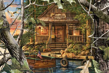 Fishing jigsaw puzzle