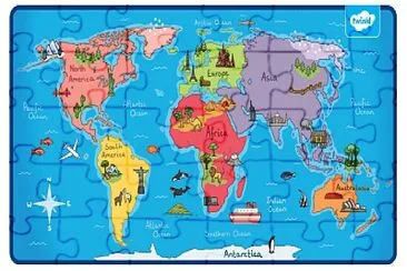 world map世界地圖 jigsaw puzzle