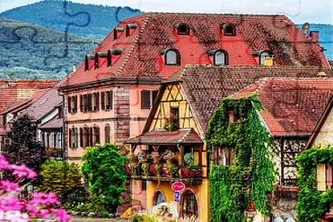 Bergheim-Alsacia jigsaw puzzle