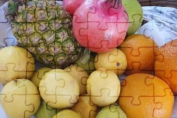 A bowl with fruit jigsaw puzzle