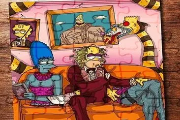 Los simpsons jigsaw puzzle