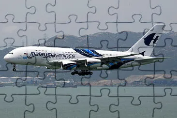 פאזל של A 380 MALAYSIA