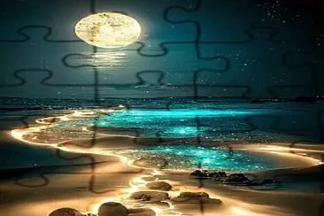 playa y luna jigsaw puzzle