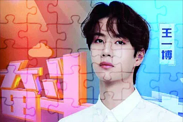 Chinese actor Wang Yibo jigsaw puzzle