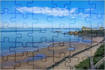 Biarritz la Cote des Basques jigsaw puzzle