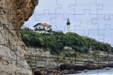 Vue du Phare de Biarritz depuis la chambre d 'amour