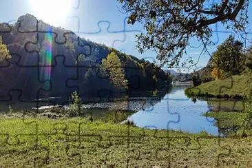 פאזל של Le Lac de Saint Pée sur Nivelle perspective