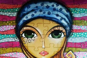 cara con gorro jigsaw puzzle