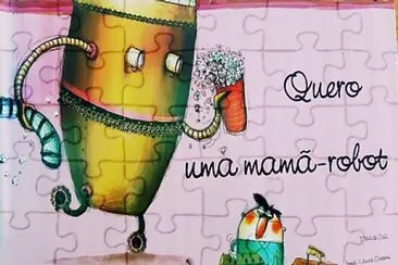 פאזל של Capa livro Quero uma mamã-robot