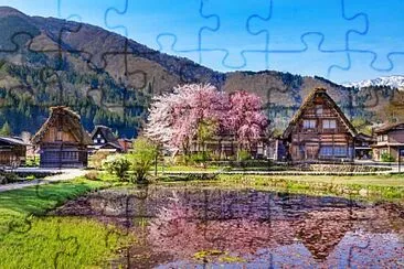 Japanese village jigsaw puzzle