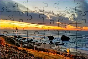 Plage d 'Ilbarritz -Bidart jigsaw puzzle