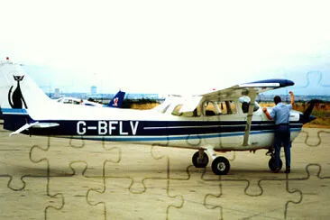 Cessna 172 at Liverpool Airport