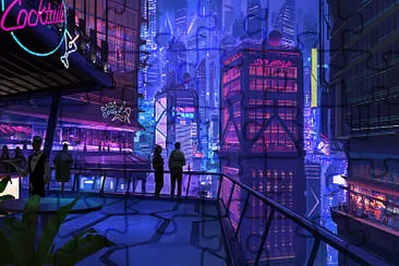 Cyberpunk Landscape jigsaw puzzle