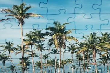 Islander with palms jigsaw puzzle