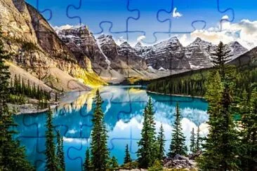 Lago Moran Alberta Canada jigsaw puzzle