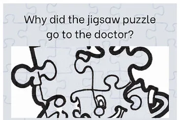 Jigsaw puzzles joke jigsaw puzzle