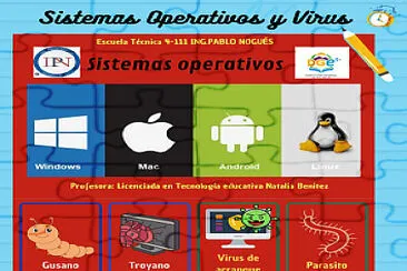 Sistemas operativos y virus jigsaw puzzle