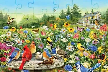 Reunion d 'oiseaux jigsaw puzzle