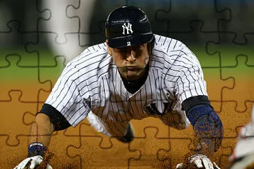 DerekJeter Slide jigsaw puzzle