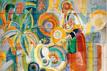 פאזל של Delaunay a femme portugaise