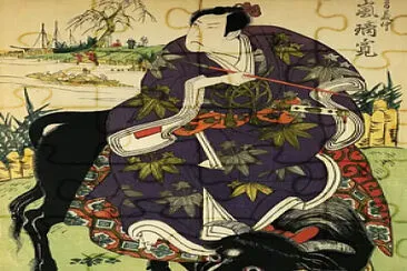 riding an ox Japanese print