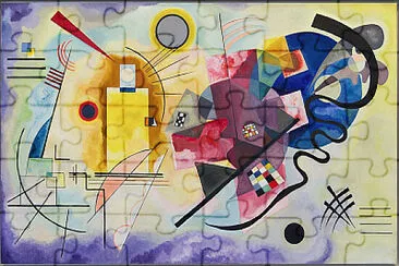 Kandinsky jaune Rouge Bleu