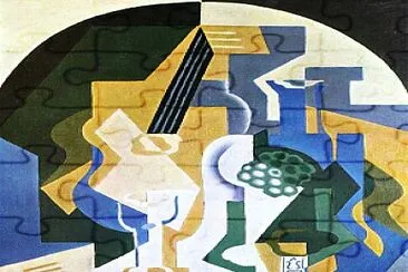 Juan Gris bleu jaune