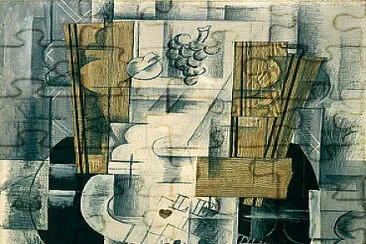 Braque compotier et cartes