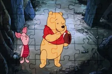 Winnie the Pooh and Pigglett Cave jigsaw puzzle