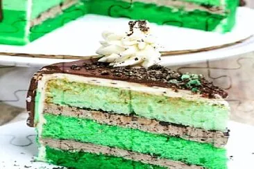 Mint chocolate cake jigsaw puzzle