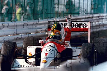 F 1 Senna jigsaw puzzle