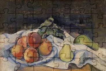 Cézanne table et fruits jigsaw puzzle