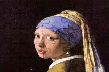 vermeer jeune fille à la perle jigsaw puzzle