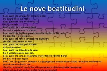 BEATITUDINI 5 jigsaw puzzle