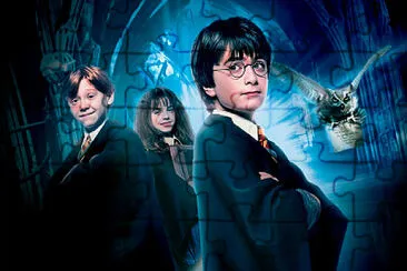 harry, hermione y ron jigsaw puzzle