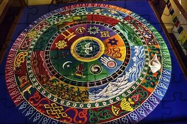 Sand mandala