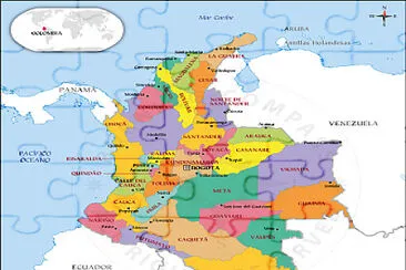 MAPA DE COLOMBIA jigsaw puzzle