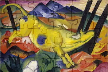 Franz Marc la vache jaune