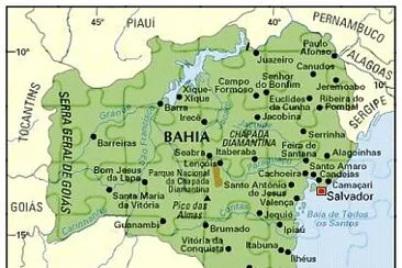 mapa Bahia jigsaw puzzle