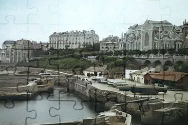 Port de Biarritz en 1928 jigsaw puzzle