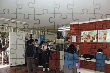 Cafeteria jigsaw puzzle