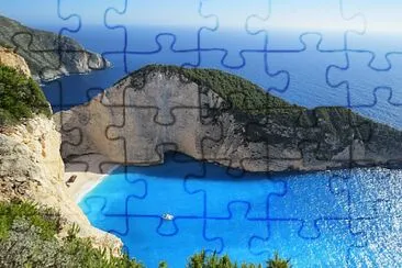 spiaggia del relitto in Grecia jigsaw puzzle