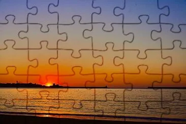 Coucher du soleil Côte Basque jigsaw puzzle