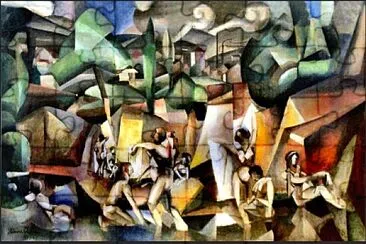 פאזל של Gleizes Les Baigneuses 1912